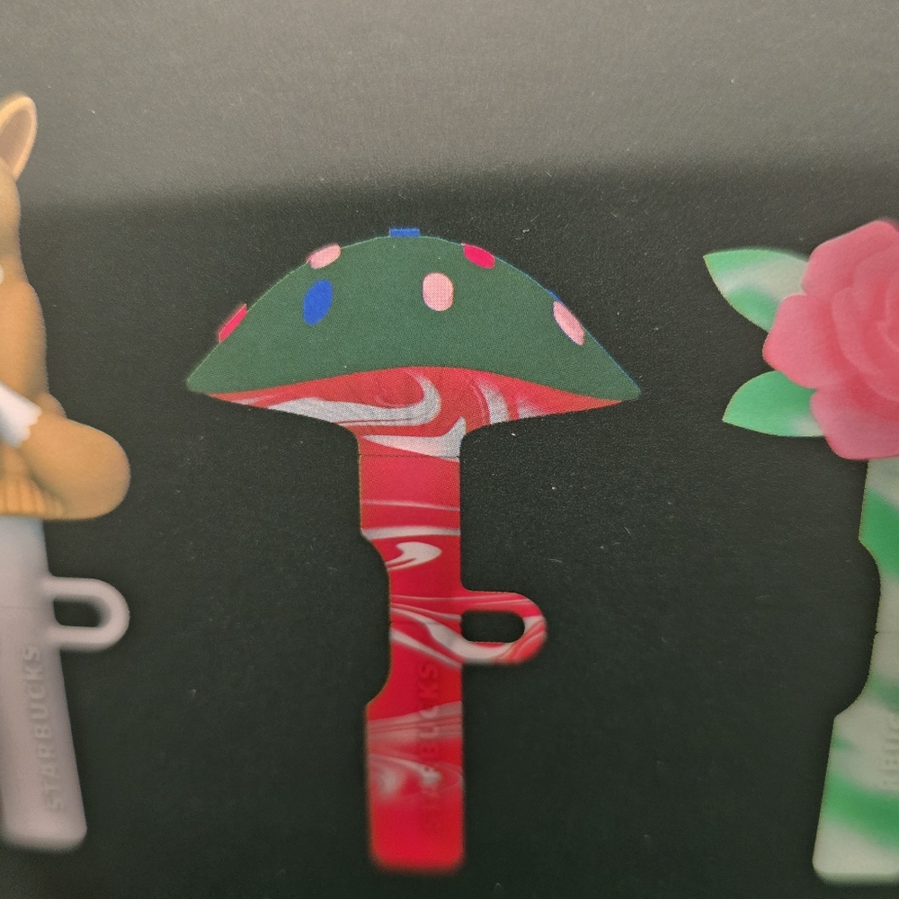 Starbucks 2024 The Mushroom Straw topper (New)